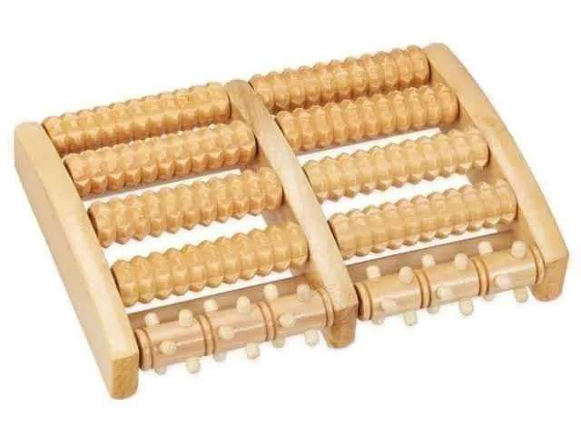 Wooden foot roller